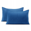 Obliečka na vankúš - Dekoračná obliečka na vankúš ZenderTextil 70 x 50 cm (Modrá obojstranná dekoračná obliečka na vankúš 50x70cm)