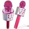 Bezdrôtový karaoke mikrofón s reproduktorom Farba: Tmavoružová