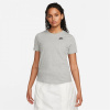 Nike Sportswear Women's Club T-Shirt Grey 12 (M)