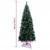 vidaXL Umelý vianočný stromček s 300 LED 180 cm - Zelená - 208537-142142