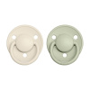 Bibs cumlíky kaučuk 2 ks De Lux 0-6 mesiacov Ivory/sage