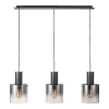 Závesné svietidlo LUXERA MOXIE black/smoky 3xE27 64414