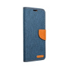 FANCY DIARY CANVAS puzdro na SAMSUNG S10 modré (Otváracie púzdro na mobilné telefóny FANCY DIARY)