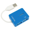 USB hub Logilink 4-Port UA0136, USB 2.0, Modrá, Plug ,Play (UA0136)