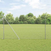 zahrada-XL Plot s stĺpmi Strieborná 1.5 x 10 m Ocel potiahnutá PVC 3353354