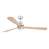FARO BARCELONA Stropný LED ventilátor Lanau-G, borovica - 33505