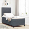 zahrada-XL Posteľ s pružinovým rámom Tmavo šedá 80 x 200 cm Zamat 3339795