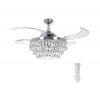 Fanaway FANAWAY 212923 - LED Stropný ventilátor VEIL 6xE14/4,5W/230V chróm + DO FAN00166 + záruka 3 roky zadarmo