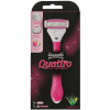 Wilkinson Quattro for Woman holiaci strojček 4 britý pre ženy + náhradná hlavica 1 kus