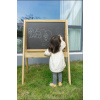 Drevená výuková tabuľa s kriedou 66x85x120 cm Classic World Edu EKO