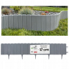 Záhradný obrubník Eko-Bord plast sivý 100 cm x 17 cm