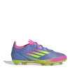 adidas F50 Elite Childrens Firm Ground Football Boots Blue/Lemon C12 (30.5)