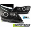 Tuning-tec PREDNÉ SVETLOMETY TRUE DRL BLACK pasujú na SKODA OCTAVIA 09-12