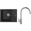 Set Sinks G11474 (dřez Amanda 650 Metalblack 74 + baterie Vitalia Chrom - lesklý)
