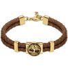 Timberland dvojitý pánsky náramok kožený, hnedý TDAGB0001903