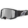 Okuliare SUPERTECH CORP, ALPINESTARS(čier./sivá, zrkadlo. strieborné plexi) 2025