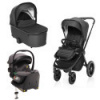 Set kočárek Move Cross 3 + hluboká korba Move XL 3 + autosedačka + báze, All Black