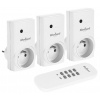 Zásuvky bezdrátové s dálkovým ovládáním REBEL URZ1226-3 3+1