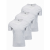 Ombre Clothing Pánske tričko s krátkym rukávom Ulatun šedá melanžová XL