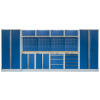 Kvalitní PROFI BLUE dílenský nábytek - 4535 x 2000 x 465 mm - MTGS1300AA2