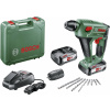 Bosch Home and Garden Uneo Maxx SDS quick-aku vrtací kladivo 18 V 2.5 Ah Li-Ion vč. 2x aku, kufřík