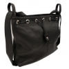 Dámska kožená kabelka DONATELLA 716819 Barva: Čierna