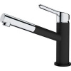 Franke FC 3055 ORBIT S vyťahovacou koncovkou Chrom/Fragranit matná čierna