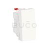 Schneider Electric Unica Tlačidlo 1/0, 1 modul, Biele