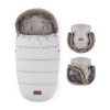 PETITEMARS PETITE&MARS Set zimný fusak Comfy 4v1 + rukavice na kočík Furry Champagne Shower