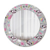 Okrúhle ozdobné zrkadlo Panda unicorn fi 50 cm