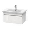 Duravit DuraStyle - Umývadlová skrinka 40x73x45 cm, 1 zásuvka, lesklá biela DS638102222