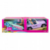 Barbie Jazda 2 bábiky + auto + motorový čln Sada