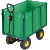 tectake 400705 záhradný prepravný vozík 544 kg - zelená