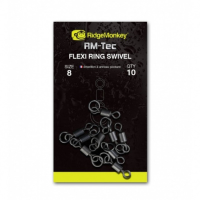 Obratlík s Kroužkem RidgeMonkey RM-Tec Flexi Ring Swivel Veľkosť 11