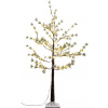 Strom MagicHome Vianoce, Borovica, 48 LED teplá biela, jednoduché svietenie, zasnežený, 120 cm