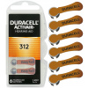 3857# batéria da-312 duracell pre načúvacie prístroje 6kusov