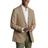 Charles Tyrwhitt Linen Jacket — Taupe - Slim fit | 46 | Skrátené