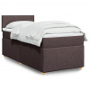 Box spring postel s matrací tmavě hnědá 100 x 200 cm textil 3288887