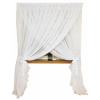 Záclony do detskej izby - Curtain pripravení s hladkým woal 500x250cm biela (Záclony do detskej izby - Curtain pripravení s hladkým woal 500x250cm biela)