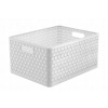 Rotho Úložný box Country 28 l, biela