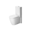 DURAVIT Starck 2 WC misa kombi s Vario odpadom, 370 mm x 400 mm x 630 mm, s povrchom WonderGliss, 21450900001
