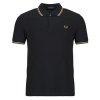 Fred Perry Polokošele s krátkym rukávom TWIN TIPPED FRED PERRY SHIRT Čierna