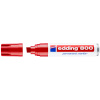 Permanentné popisovače edding 800 - Červená, stopa 4 - 12 mm, 5 ks