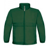 B&C Jacket Sirocco Detská jarná bunda JK950 Bottle Green 3/4 (98/104)