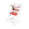 Hajdalánek Rostoucí židle ANETA - malý pultík (bílá, červená) ANETABILACERVENA