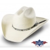 Slamený western klobúk - Stars and Stripes - Bridger Veľkosť: 57 cm (M)