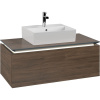 VILLEROY & BOCH Legato závesná skrinka pod umývadlo na dosku (umývadlo v strede), 1 zásuvka, s LED osvetlením, 1000 x 500 x 380 mm, Arizona Oak, B603L0VH