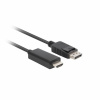 Lanberg CA-DPHD-11CC-0050-BK kábel pre zmenu pohlavia DisplayPort HDMI čierny