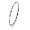 Náramok s krištáľmi Swarovski Oliver Weber Plain Steel