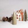 Svetluša Kónická sviečka Cecília Olivová 6,5 cm x 20 cm Doba horenia: 40 hod